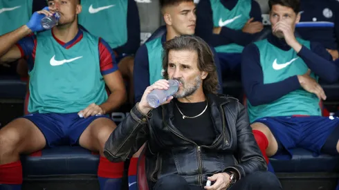 Rubén Darío Insúa en el banco de San Lorenzo.