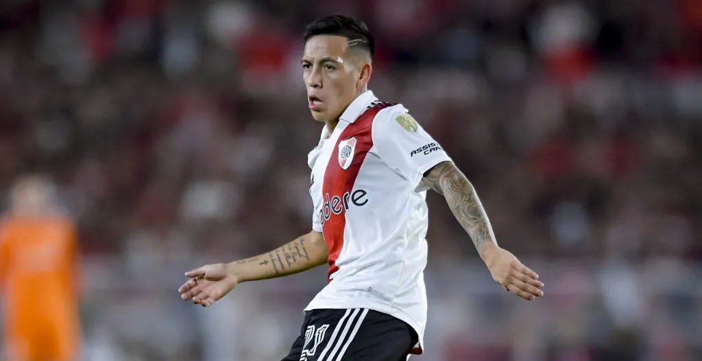 Esequiel Barco ya se metió en los corazones del hincha de River. (Getty)