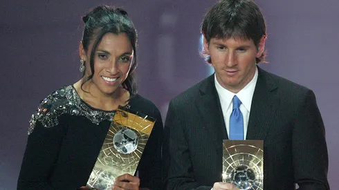 Marta y Lionel Messi.