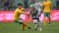 Para que llore España: el contundente posteo de Garnacho tras su debut en la Selección Argentina