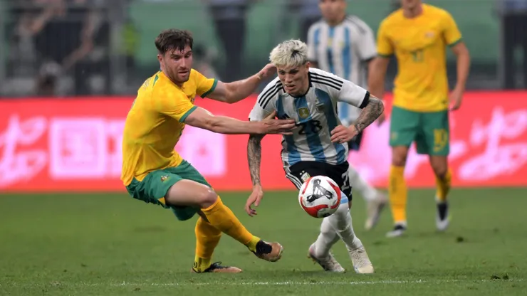 Para que llore España: el contundente posteo de Garnacho tras su debut en la Selección Argentina