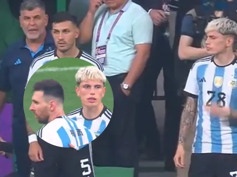 Fue tendencia: ESTO hizo Garnacho en la primera pelota que tocó con la Selección