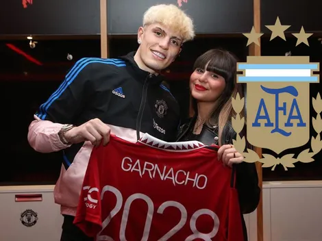 Se argentinizó la novia española de Garnacho y subió una foto que enloqueció a los hinchas