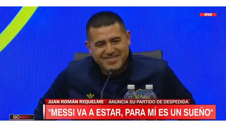 "¿Estás apurado?": la desopilante pregunta de Riquelme en medio de la conferencia