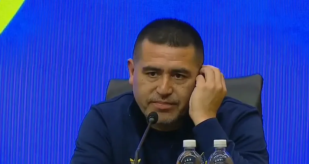 La emoción de Juan Román Riquelme tras anunciar su partido despedida.