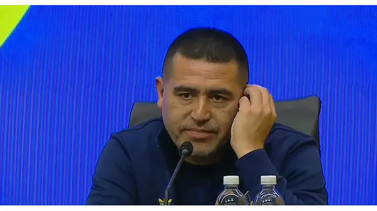 La pregunta que hizo llorar a Riquelme en el anuncio de su partido despedida