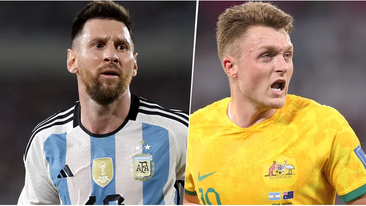Argentina se mide contra Australia en un amistoso.