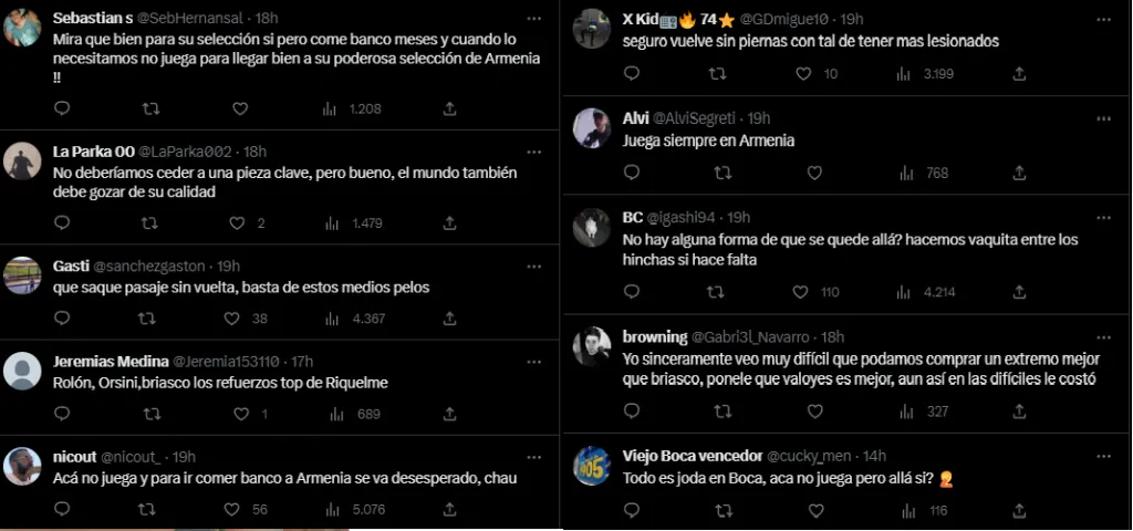 El enojo de los hinchas de Boca con Briasco