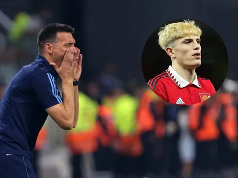 ¿Dónde lo pone? El plan de Scaloni para los primeros partidos de Garnacho en la Selección