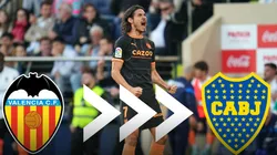 Valencia declaró transferible a Cavani en medio del interés de Boca