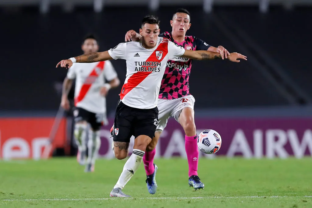 Tomás Lecanda con la camiseta de River. (Foto: Getty)