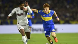 Con el empujón final: Boca encontró un polémico gol en el cierre y rescató un punto ante Lanús