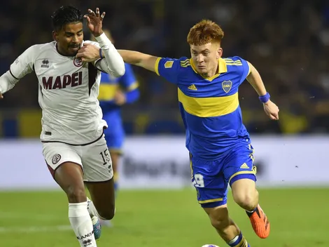 Con el empujón final: Boca encontró un polémico gol en el cierre y rescató un punto ante Lanús