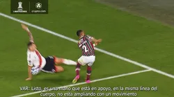 La explicación del VAR a la no-sanción del penal.