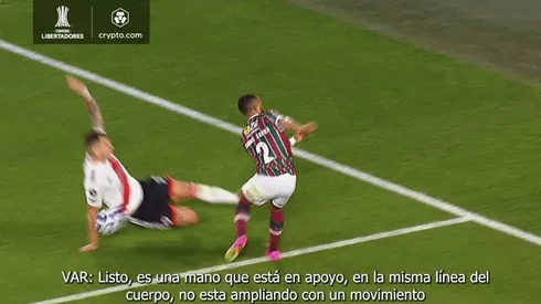 La explicación del VAR a la no-sanción del penal.