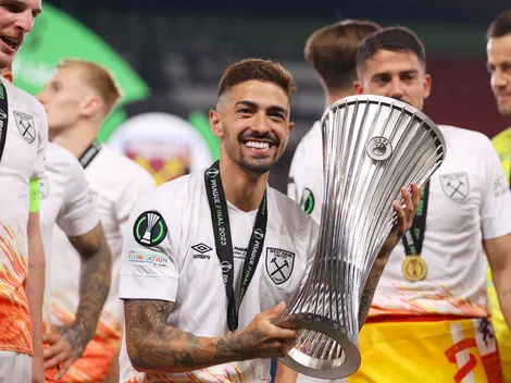 Lanzini jugó su último partido en West Ham e ilusionó a los hinchas con un posible regreso a River