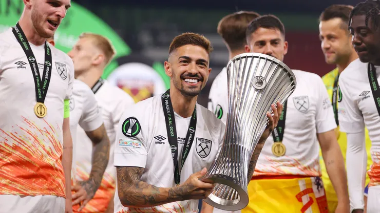 Lanzini jugó su último partido en West Ham e ilusionó a los hinchas con un posible regreso a River