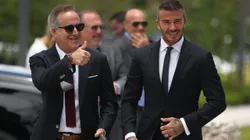 Jorge Más junto a David Beckham