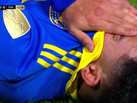 VIDEO | Dolor absoluto en Boca: Langoni rompió en llanto y pidió el cambio por lesión
