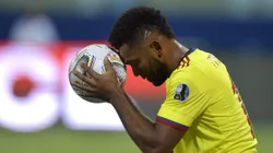 Miguel Borja en la Selección Colombia.