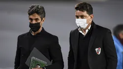 Hernán Buján junto a Marcelo Gallardo.