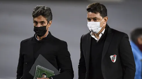 Hernán Buján junto a Marcelo Gallardo.