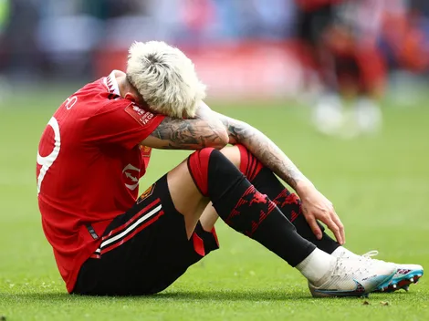 El desgarrador posteo de Garnacho tras perder la FA Cup: "Estoy roto"