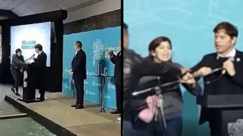 Kicillof fue increpado en un acto.