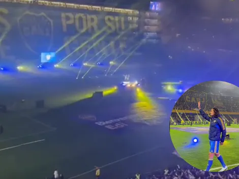 La Bombonera recibió a Cavani con un pedido claro: "Quiero la Libertadores"