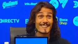 Edinson Cavani y una respuesta muy picante.