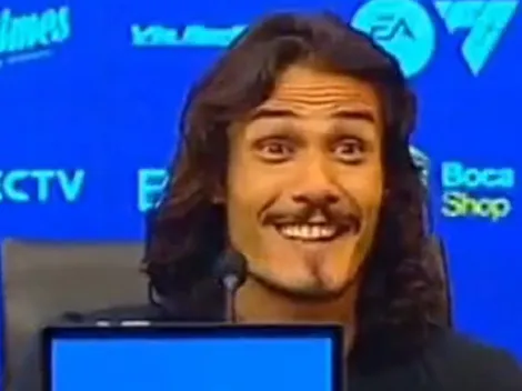 "Lo respondí recién": Cavani y su primer cruce con un periodista como jugador de Boca