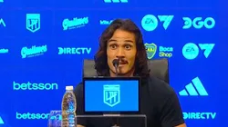 Edinson Cavani en conferencia de prensa.