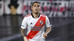 Juan Fernando Quintero con la camiseta de River.