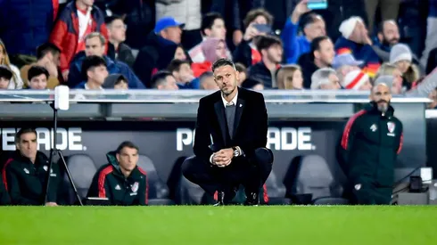 BUENOS AIRES, ARGENTINA – JUNE 22: Martin Demichelis coach of River Plate looks on during a match between River Plate and Instituto as part of Liga Profesional 2023 at Estadio M·s Monumental Antonio Vespucio Liberti on June 22, 2023 in Buenos Aires, Argentina. (Photo by Marcelo Endelli/Getty Images)