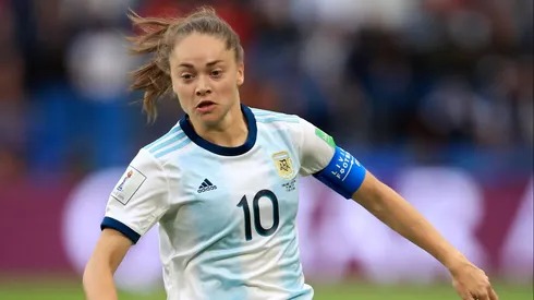 LE HAVRE, FRANCE - JUNE 14: Estefania Banini of Argentina during the 2019 FIFA Women's World Cup France group D match between England and Argentina at on June 14, 2019 in Le Havre, France. (Photo by Marc Atkins/Getty Images)
