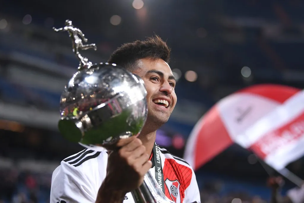 Gonzalo Martínez con la Copa Libertadores en 2018. (Foto: Getty)