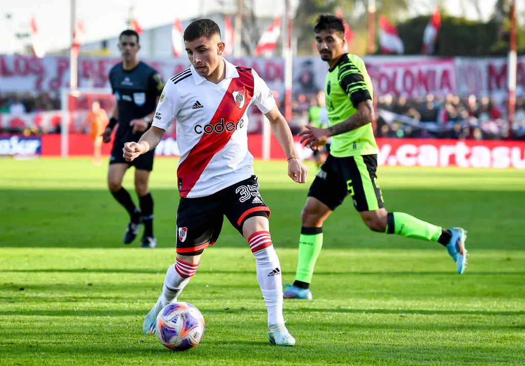 Franco Alfonso en un partido de River. (Foto: Getty)