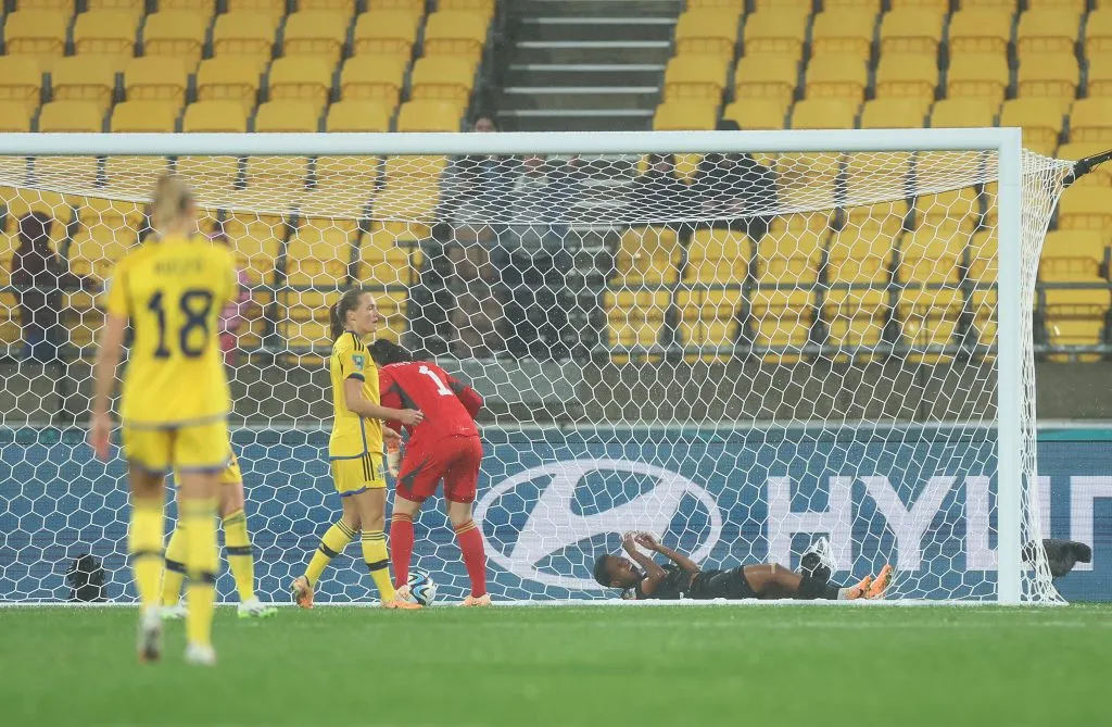 Magaia quedó lesionada tras convertir. (Getty Images)