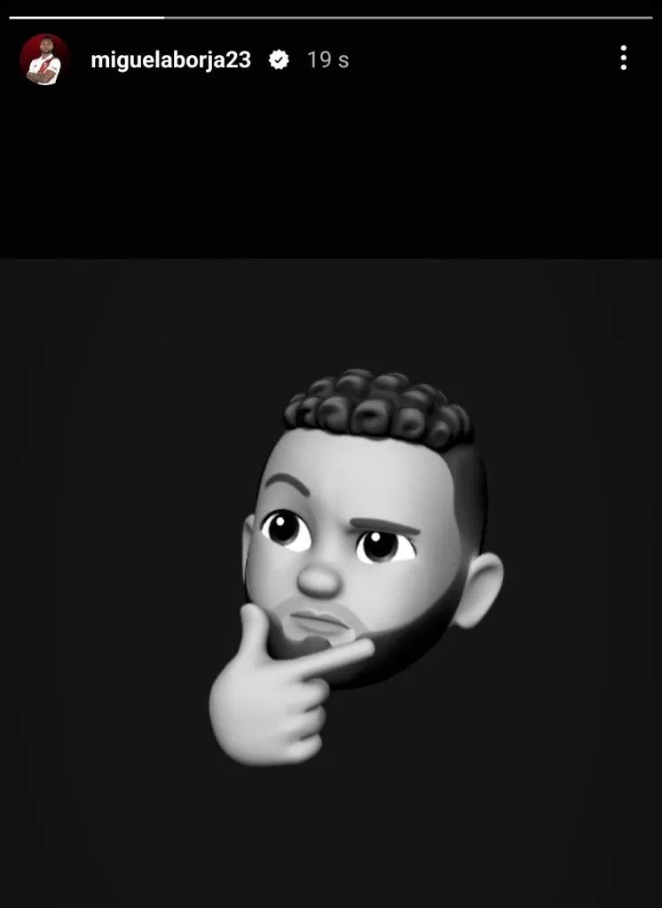 La historia que subió Miguel Borja. (Foto: Instagram)