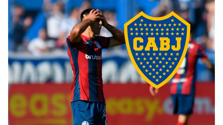 BUENOS AIRES, ARGENTINA - APRIL 29: Gaston Hernandez of San Lorenzo reacts during a Liga Profesional 2023 match between Velez and San Lorenzo at Jose Amalfitani Stadium on April 29, 2023 in Buenos Aires, Argentina. (Photo by Gustavo Garello/Jam Media/Getty Images)