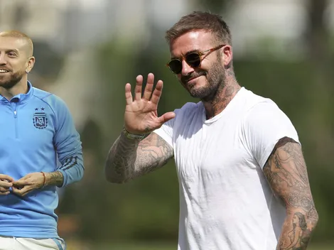 La reacción de Beckham cuando le preguntaron por su parecido con el Papu Gómez