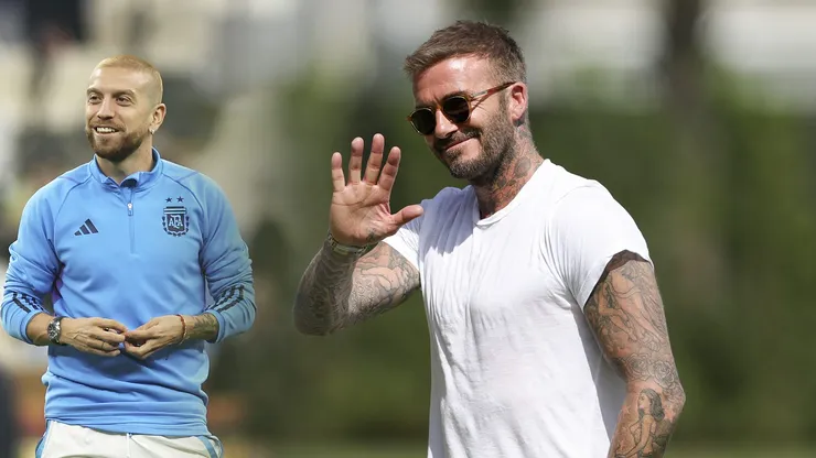 La reacción de Beckham cuando le preguntaron por su parecido con el Papu Gómez
