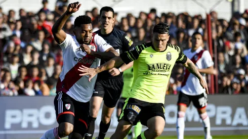 River no tuvo una buena tarde ante Barracas Central.