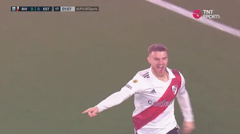 VIDEO | Desde el vestuario: River salió a comerse a Estudiantes, y Beltrán facturó