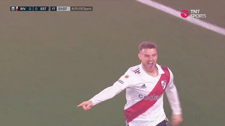 VIDEO | Desde el vestuario: River salió a comerse a Estudiantes, y Beltrán facturó