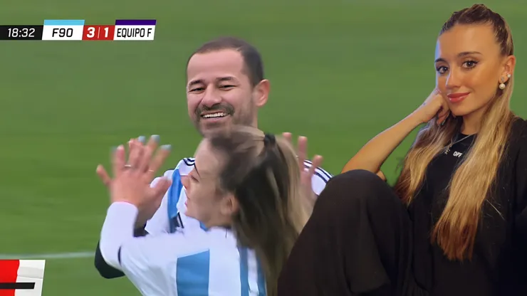 No puedo, juega More Beltrán: control y tremenda asistencia de la periodista a Rodrigo Mora