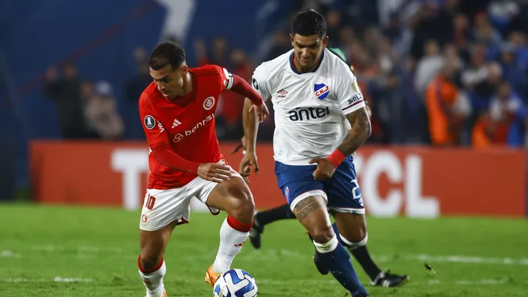 Diego Polenta durante un partido de Nacional.