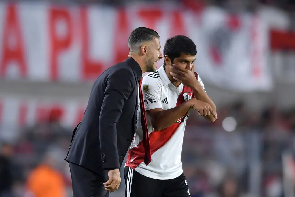 Robert Rojas durante su etapa en River. (Getty Images)