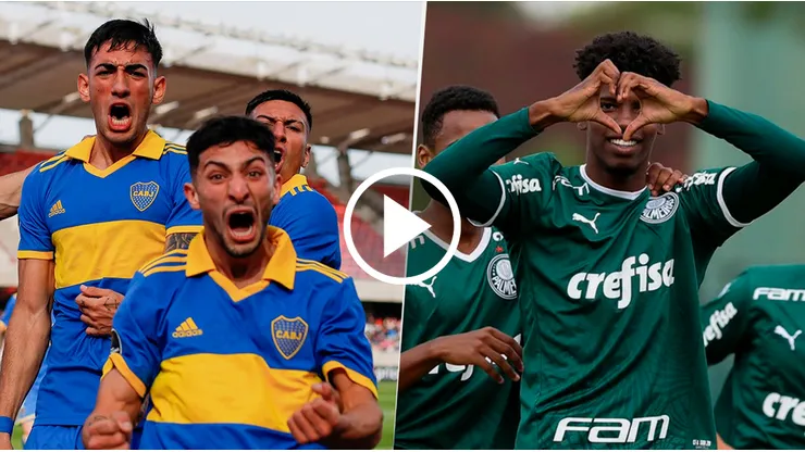 Boca y Palmeiras se enfrentan por la Libertadores Sub-20 2023.
