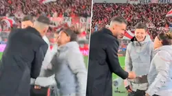 VIDEO | El gesto de Demichelis con la alcanzapelotas de River que no se vio en el partido
